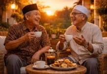Secangkir Kopi dan Cerita Tua: Hangatnya Sahabat di Senja Hari