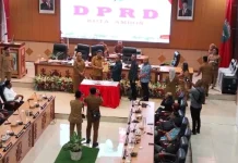 DPRD Ambon Terima LKPJ Wali Kota Tahun 2025