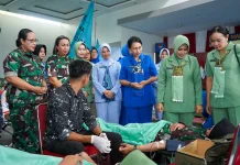 Kodaeral IX Tuan Rumah Aksi Donor Darah Serentak di Ambon, 150 Kantong Terkumpul