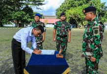 Ratusan Casis TNI AL di Ambon Tandatangani Pakta Integritas