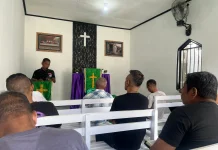 Warga Binaan Lapas Wahai Maknai Paskah lewat Ibadah Bersama