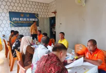 Puluhan Warga Binaan Lapas Namlea Ikuti Wasmat