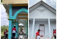 Sambut HBP ke-62, Lapas Wahai  Bakti Sosial Bersih-Bersih Tempat Ibadah