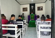 Sentuhan Rohani di Balik Jeruji, Warga Binaan Lapas Wahai Jalani Ibadah Minggu