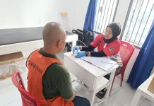 Cegah Narkoba, Lapas Wahai Tes Urine Tahanan Baru