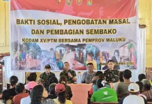 Kodam XV/Pattimura dan Pemprov Maluku Gelar Bakti Sosial di Aboru