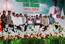 Wali Kota Ambon Lepas 461 JCH dan Tekankan Semangat Kebersamaan