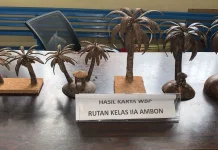Limbah Batok Kelapa Disulap Warga Binaan Rutan Ambon Jadi Bernilai Jual