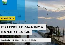 Waspada, Banjir Rob Maluku Berpotensi hingga 24 Mei