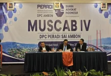Selamat! Jonathan Kainama Pimpin PERADI SAI Ambon Empat Tahun Kedepan