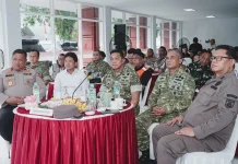 Pangdam Pattimura Ikuti Vicon Peresmian 1.061 Koperasi Merah Putih oleh Presiden