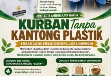 Wali Kota Ambon Ajak Berqurban tanpa Kantong Plastik