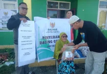 BAZNAS SBB Salurkan 4 Ekor Hewan Kurban untuk Masyarakat