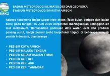 BMKG Ingatkan Potensi Banjir Rob di Maluku