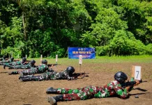 Asah Kemampuan Tempur, Puluhan Personel Kodaeral IX Jalani Latihan Menembak