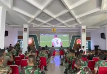 Perkuat Sinergi, Kodam XV/Pattimura dan Masyarakat Nobar Piala Dunia