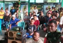 Nobar Piala Dunia 2026 di Koramil Dobo Dongkrak Pendapatan UMKM