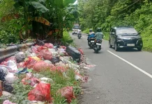 Sampah di Kawasan TPU Hunuth Kian menumpuk, Penggunajalan Resah