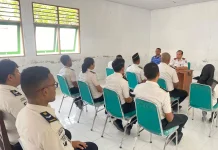 Sosialisasi Anti Korupsi dan Pelayanan Prima, Kalapas Geser Beri Ketegasan