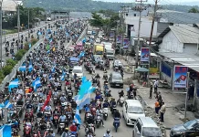 Giliran Pendukung Argentina Padati Jalanan di Kota Ambon