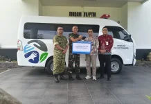 BRI Ambon Salurkan Bantuan Ambulans, lewat Program TJSL kepada Rindam XV/Pattimura