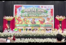 Pentas Seni Warnai Pembagian Rapor SD Alfatah 2 Ambon