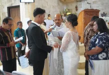 Perayaan Nikah Massal Warnai Sukacita Umat Paroki MBL