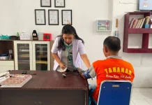 Antisipasi Penyakit Musiman,Tim Kesehatan Rutan Cek Kesehatan Warga Binaan