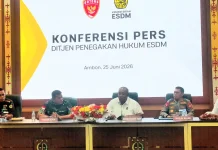 Kementrian ESDM Tetapkan 25 Tersangka Pertambangan Ilegal Gunung Botak