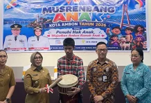 Pemkot Ambon Dorong Camat Bentuk Forum Anak di Setiap Desa