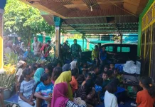 Antusias Warga SBB Nobar Piala Dunia 2026 Bersama Koramil Piru dan Taniwel