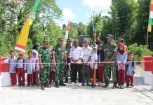 Resmikan Jembatan Garuda, Dandim Morotai Harap Tingkatkan Kesejahteraan Warga