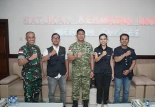 Delegasi PPI Dunia Silaturahmi dengan Kasdam Pattimura