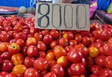 Pasar Batumerah Ramai Pembeli Sayuran Malam Hari
