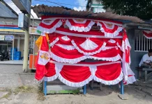 Jelang HUT RI, Lapak Penjual Atribut Merah Putih Mulai Ramai di Ambon