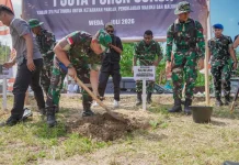 Pangdam XV/Pattimura Luncurkan Program Emas Hijau, Sejuta Pohon Sukun Ditanam