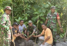 Dukung Aksi Emas Hijau Koramil Geser, Ini Aksi Nyata Lapas Geser