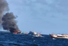 Kapal Cumi Terbakar di Laut Aru, Satu ABK Hilang