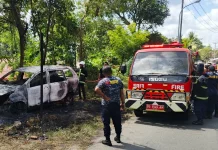 Kebakaran Sampah Merambat ke Mobil di Air Salobar, Damkar Ambon Padamkan Api