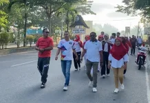 Fun Walk Meriahkan HUT RI, Rutan Masohi Pererat Silaturahmi