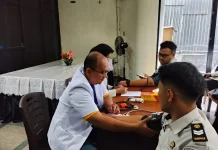 Jajaran Kanwil Ditjenpas Maluku Jalani Tes Kesehatan Gratis