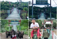 Dikerjakan dalam 28 hari, Jembatan Garuda Layuen Resmi Digunakan