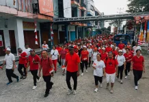 Ratusan Warga Passo Semarakkan Jalan Santai, Sambut HUT Kemerdekaan RI ke-81