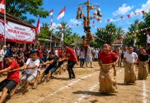 Suasana Lomba Menyambut Hari Kemerdekaan Indonesia di Ambon Kurang Semarak