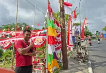 Kisah Pedagang Bendera Musiman, 24 Kali ke Ambon jelang Hari Kemerdekaan