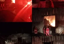 Gedung CBM Terbakar di Suli, Damkar Ambon Kerahkan Enam Unit