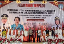 Sebanyak 193 Pasangan di Ambon Resmi Dapat Kepastian Hukum Perkawinan
