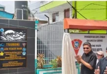 Wali Kota Ambon Resmikan Sistem Peringatan Dini Banjir Tsunami