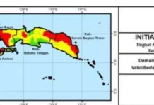 BMKG Sebut Potensi Kecepatan Penyebaran Api di Maluku Sedang