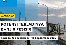 Banjir Rob Berpotensi Terjadi di Pesisir Maluku